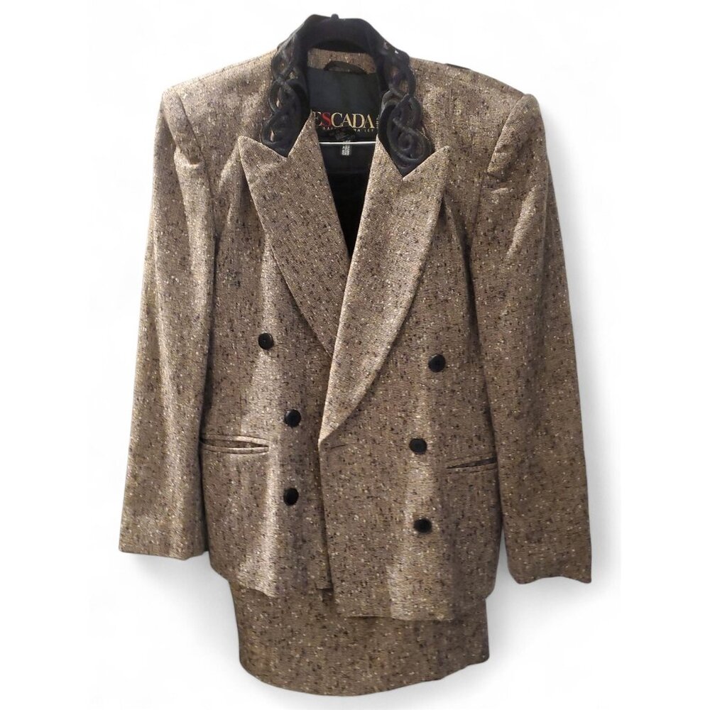 Vintage Escada Wool Skirt Suit by Margareta Ley